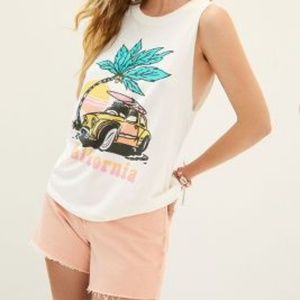 Anthropologie California Muscle Graphic Tank